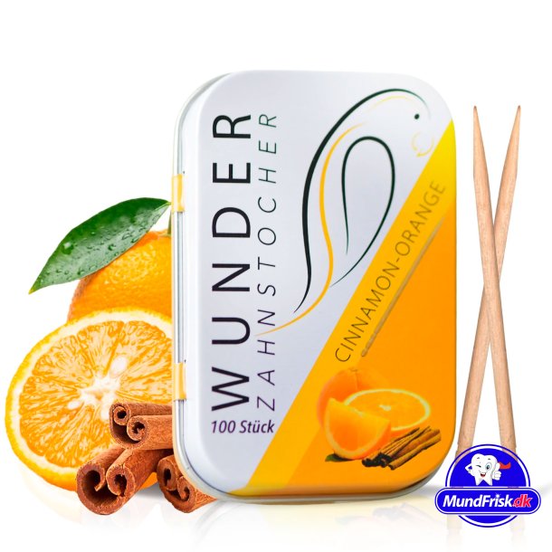Wunder Tandstikker Med Smag Cinnamon Orange Metalske
