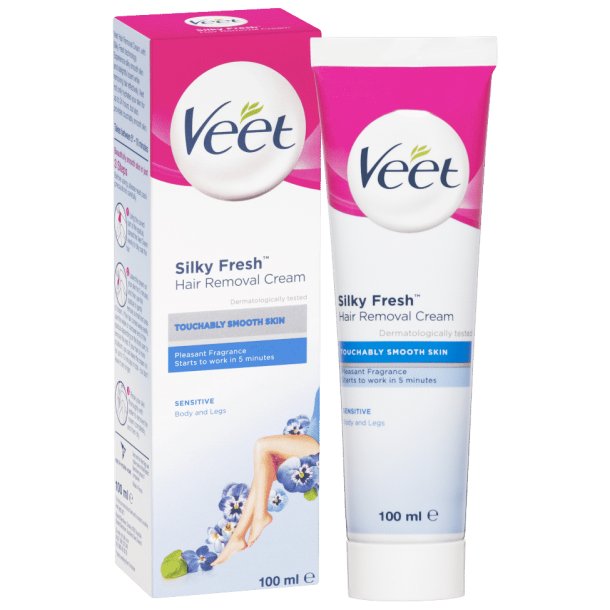 Veet Hrfjerningscreme Silky Fresh Sensitive Legs &amp; Body 100 ml