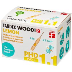 25 stk. Tandex Woodi Mellemrumsbrster ISO 3 LEMON