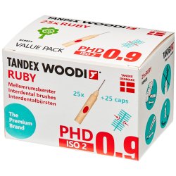 25 stk. Tandex Woodi Mellemrumsbrster ISO 2 RUBY