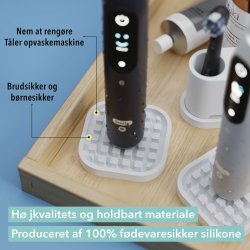 Dekkeunderlag for elektrisk tannbrste Qikfresh Universal 2 stk.