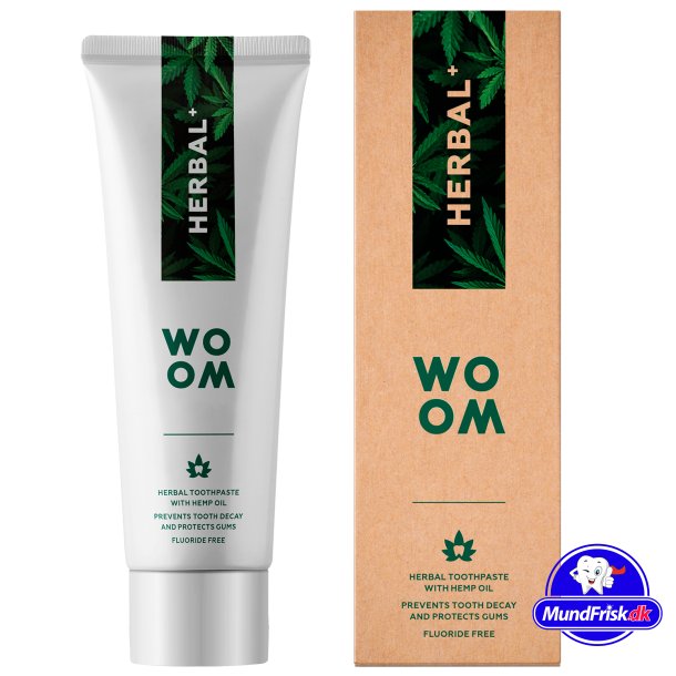 Woom Herbal Tandpasta Med Hamp Olie 