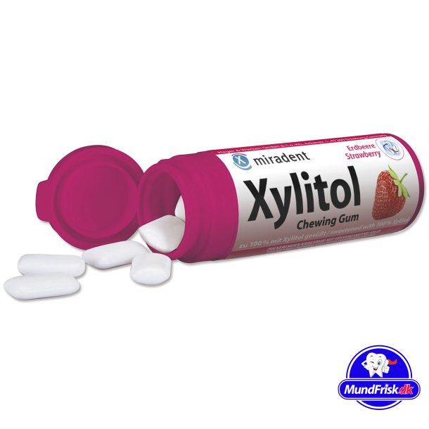 Tandpleje Tyggegummi Miradent Xylitol Strawberry