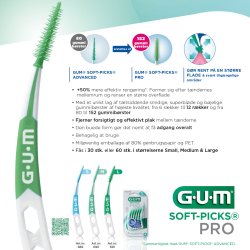 GUM Soft-Picks PRO Mellemrumsbrster 30 stk. Small