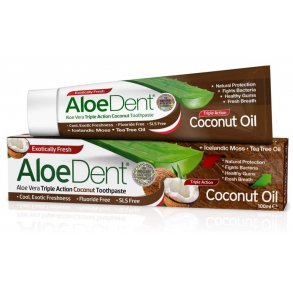 Aloe Vera Tandkr�m AloeDent Coconut Oil Triple Action Fluorfri
