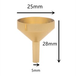 Minitrakt i aluminium - for fylling av sm flasker