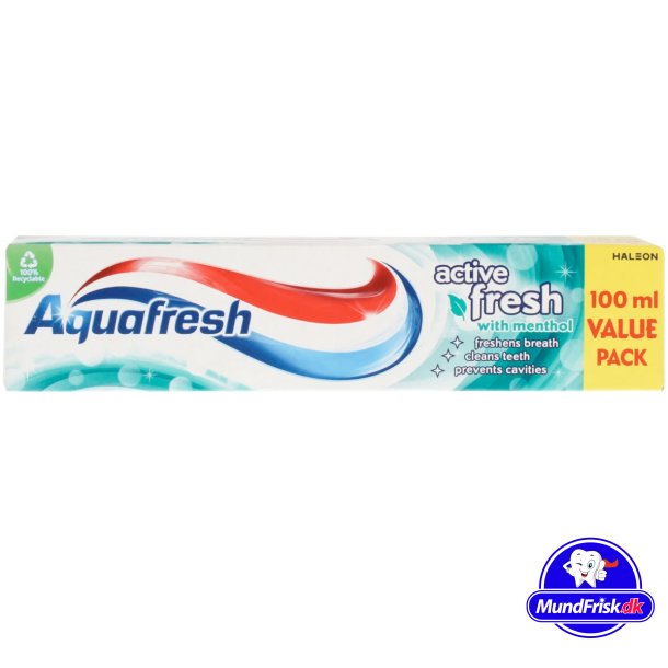 Aquafresh Hammastahna Active Fresh  Menthol 100 ml.