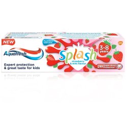 Aquafresh Barntandkrm Splash Strawberry 3-8 r 50 ml