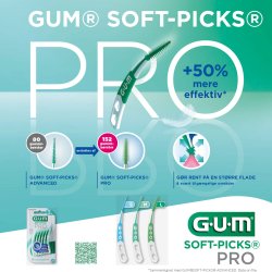 GUM Soft-Picks PRO Mellemrumsbrster 30 stk. Small