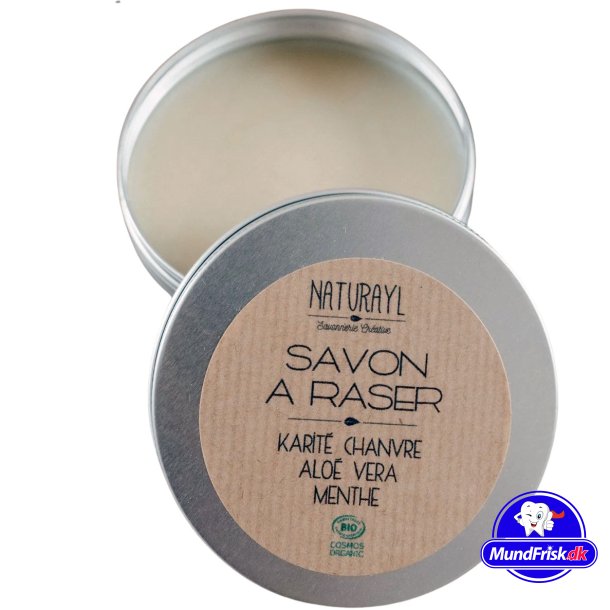Naturlig barberspe Naturayl Shea/Hemp/Aloe Vera/Mint