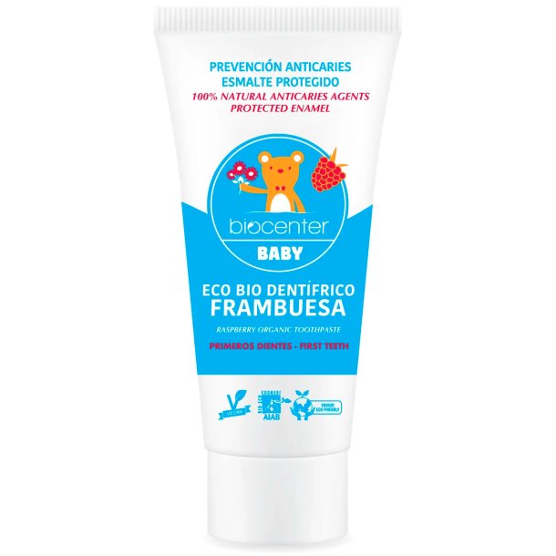 kologisk Xylitol Brnetandpasta Biocenter Rasperry