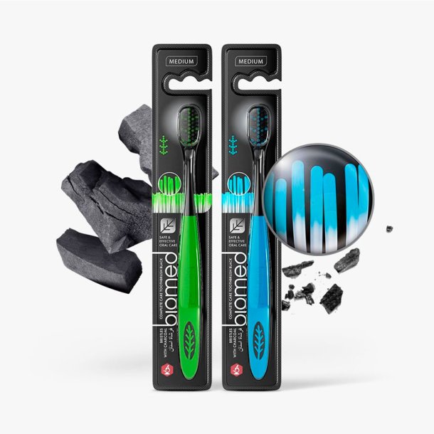 Biomed Complete Care Charcoal Tandborste Medium