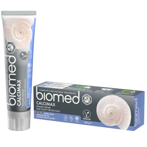 Biomed CalciMax Hydroxyapatite tandkrm utan fluor 100g