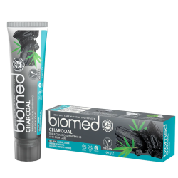 Biomed Charcoal Tandkrm utan fluor 100g