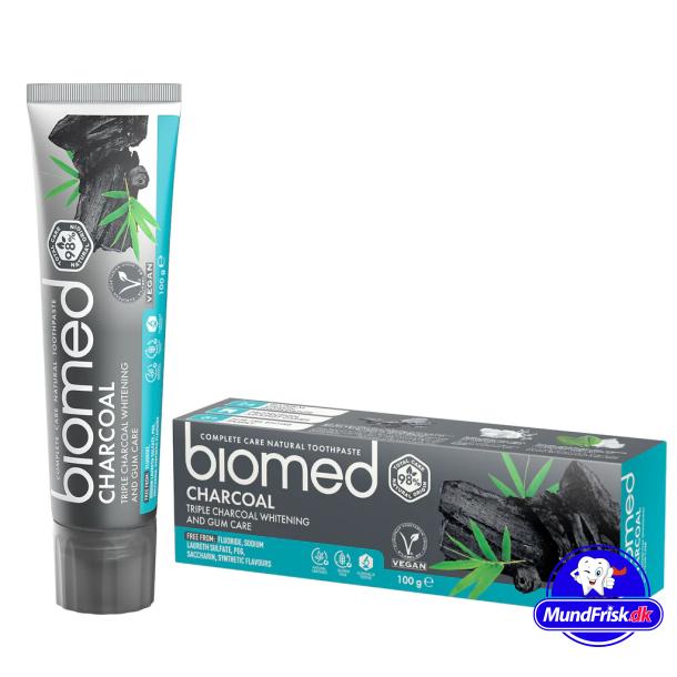 Biomed Holzkohle-Zahnpasta ohne Fluorid 100g