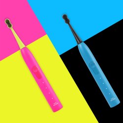 Sorte Brstehoveder Til Megasmile Sonic Black Whitening El-tandbrste