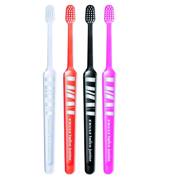 Ekulf JUNIOR To ganger Barnetannbrste - 6-12 r