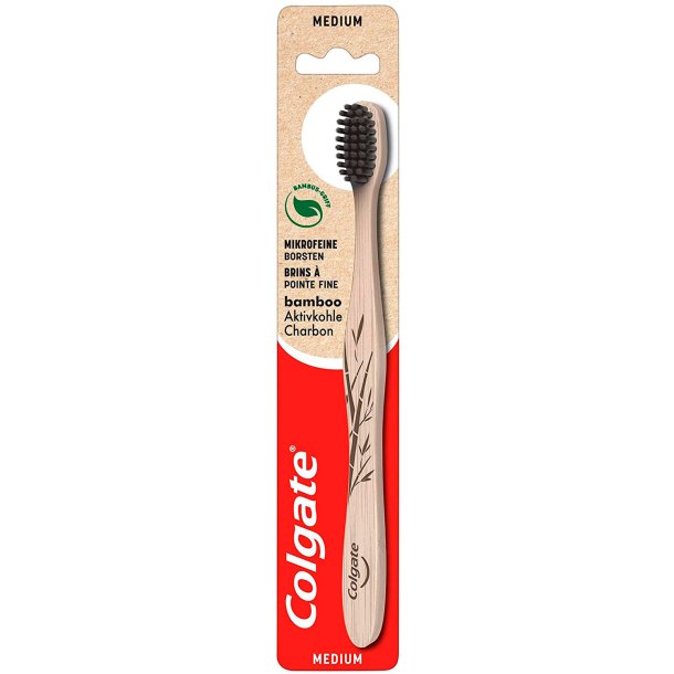Colgate Bamboo Tandborste Bamboo Charcoal MEDIUM