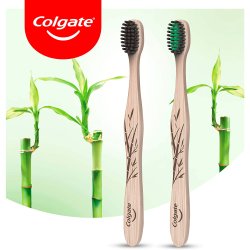 Colgate Bamboo Tandborste Bamboo Charcoal MEDIUM