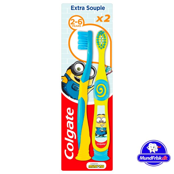 2 St&uuml;ck Colgate Kinderzahnb&uuml;rsten 2-6 Jahre Minions