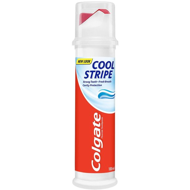 Colgate Tandkrm Cool Stripe Pump 100 ml.