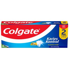 Colgate Tandkrm 2 x 75 ml. Karieskontroll