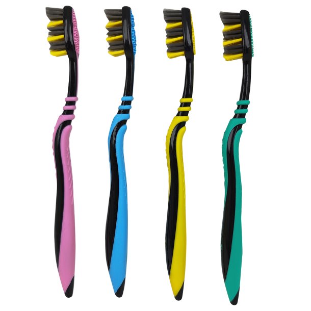 Colgate Zig Zag CHARCOAL Tandbrste Medium