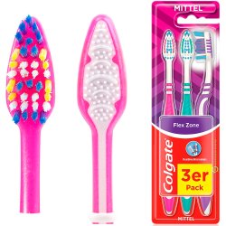 Colgate Tandborstar 3 st. Flex Zone Medium