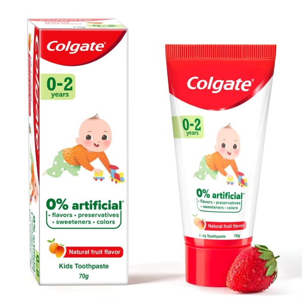 Colgate Barnetannkrem Natural Fruit 0-2 r 50 ml