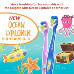 Colgate Barnetannbrster 4 stk. Ocean Explorer 2-8 r