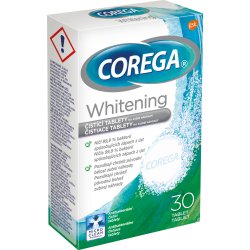 Corega Rengringstabletter Whitening 30 st.