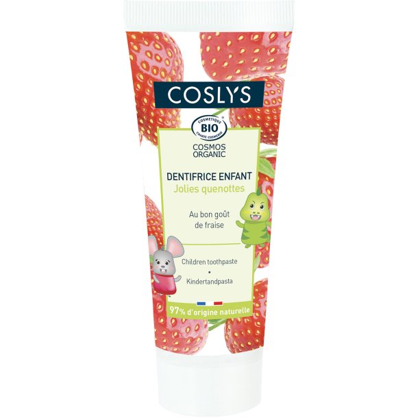 Ekologisk barntandkr�m Coslys Strawberry Fr�n 3 �r