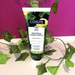kologisk Charcoal Tandpasta Coslys Lemon Mint 100 gr.