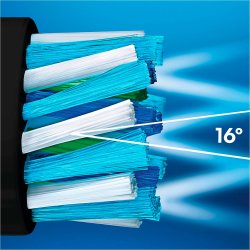 4 stk. Oral-B BLACK Edition CrossAction Tandbrste-hoveder 3+1