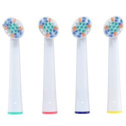 Clean &amp; Floss Brstehoveder til Oral-B - FlossAction kompatible - 4 stk.