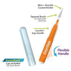 DenTek Interspace Brushes Easy Brush 0,45 mm ISO 1 - ORANSJE