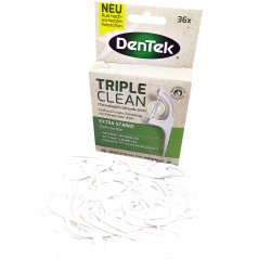 Dentek Eco Triple Clean Floss Picks Vxtbaserad 36 st.