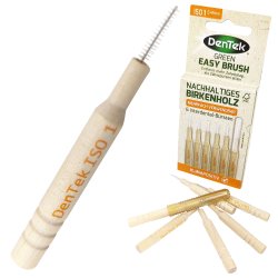 DenTek Green Easy Brush Mellemrumsbrster 0.45 mm. ISO 1 - ORANGE