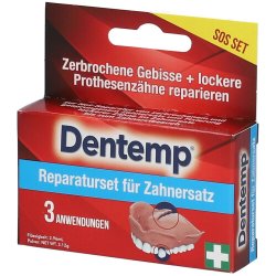 Reparationssats fr tandproteser DENTEMP Repair av tandproteser -It 