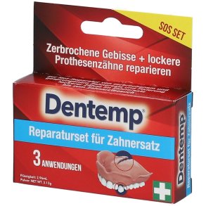 Reparationssats fr tandproteser DENTEMP Repair av tandproteser -It 