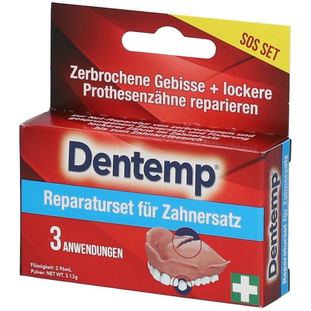 Reparationssats fr tandproteser DENTEMP Repair av tandproteser -It 