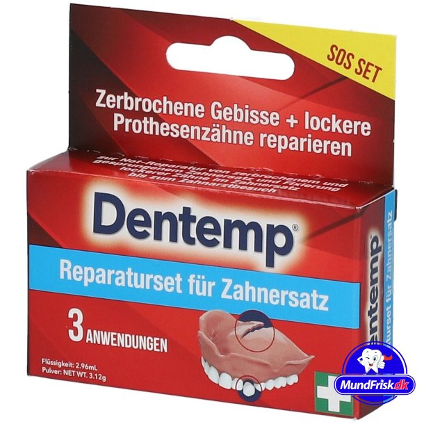 Proteesien korjaukset Kit DENTEMP Hammasproteesit Repair-It 