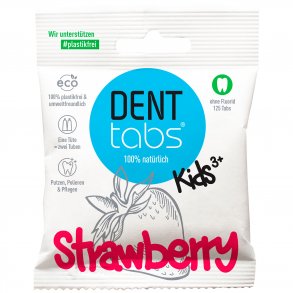DentTabs Jordgubbstandkrmstabletter Utan Fluor Fr Barn