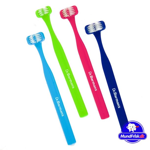 Dr. Barmans 3-sidet SuperBrush Tandbrste til Mlketnder Brn BL&Aring;lig