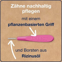 Dr. Best Interspace borstar GreenClean 0,40 mm. ISO 0 ROSA