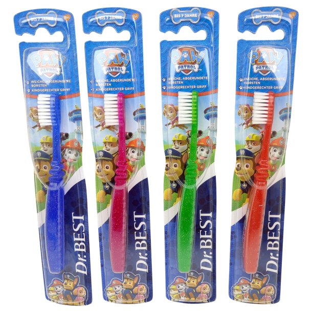 Dr. Best Paw Patrol Barnetannbrste for melketenner