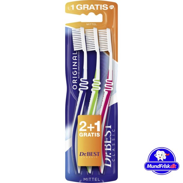 Dr. Best Zahnbürsten 3 Stk. Original Medium
