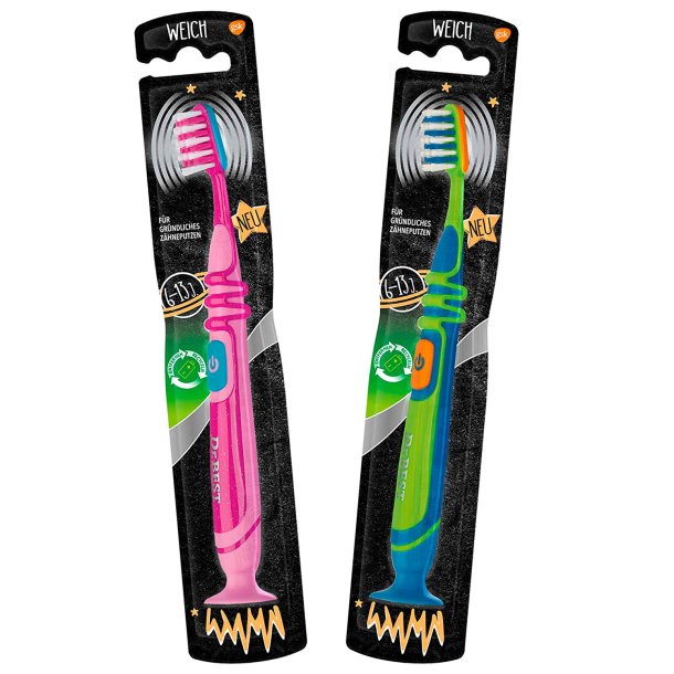 Dr. Best elektriska tandborste fr barn Vibration Junior Batteri