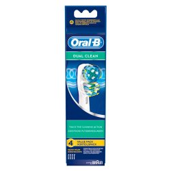 4 stk. Oral-B Dual Clean B�rstehoveder