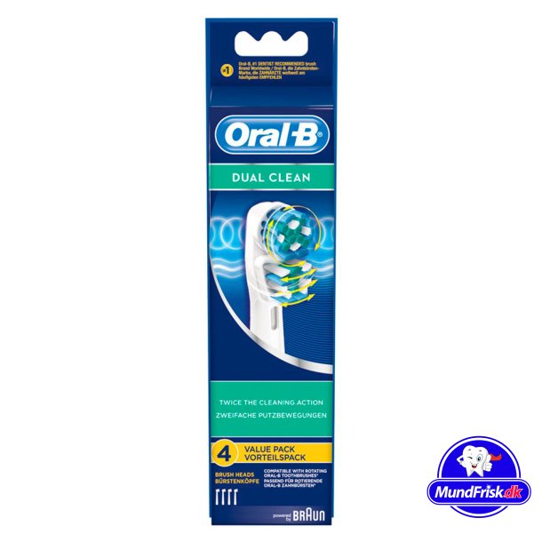 4 stk. Oral-B Dual Clean brstehoder